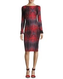 Chiara Boni La Petite Robe Darsey Geometric-Print Cocktail Dress at Neiman Marcus